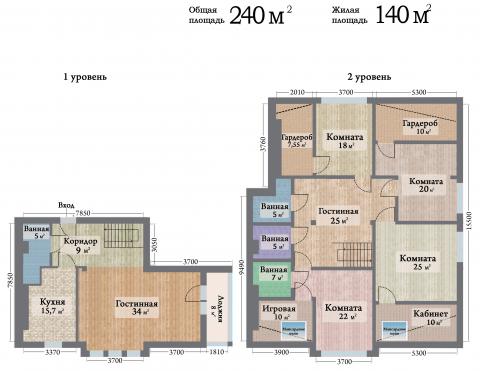 ЖК Ренессанс двухуровневая квартира