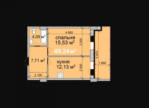 Однокомнатная ЖК "Палладио"